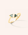 Compass Ring with Kite Unheated Sapphires