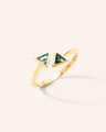 Compass Ring with Kite Unheated Sapphires