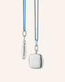 Slim Viv Locket on Blue Cord