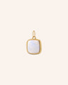 Slim Viv 18K Yellow Gold Locket with Mother of Pearl