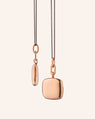 Slim "Viv" 18K Rose Gold Locket Necklace
