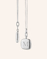 Slim Viv Sterling Silver Engraved Locket Necklace