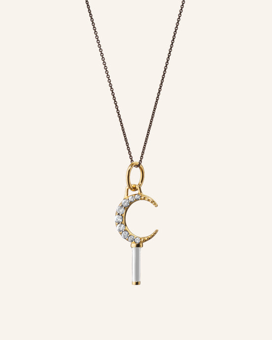 Mini Dream Moon Key Necklace