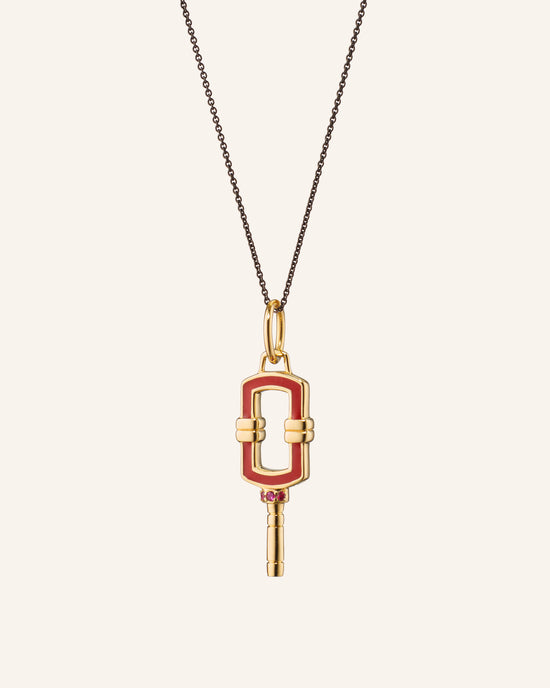 Mini Rectangle Key Necklace