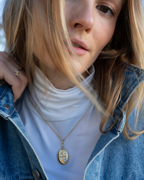 Special Edition Oval LOVE Locket with Diamonds