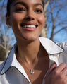 Sterling Silver Snoopy Heart Necklace
