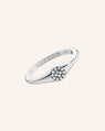 Warrior Pavé White Sapphire Stackable Ring