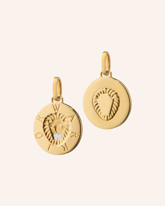 "Warrior" Lion Intaglio Charm