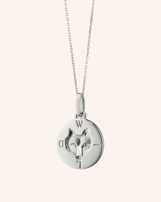 Wild Wolf Intaglio Charm Necklace