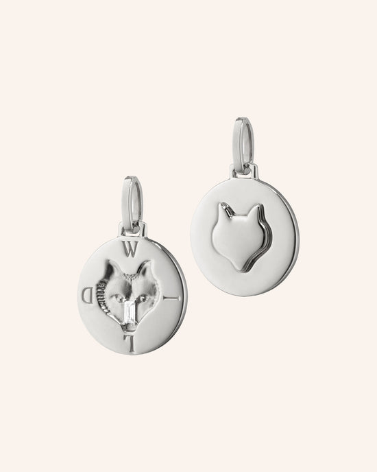 "Wild" Wolf Intaglio Charm