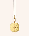 Limited Drop Yellow Enamel Vermeil Cushion Locket with Yellow Sapphire