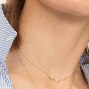 Diamond “Artemis” Arrow Necklace
