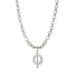 "Time is Precious" Audrey Sterling Silver Necklace