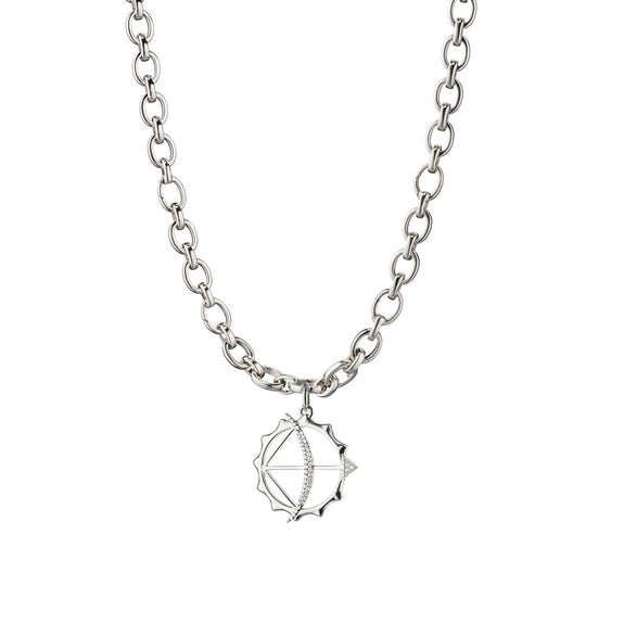 
  
    "Strength" Audrey Sterling Silver Necklace
  
