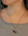 Special Edition Cherries Necklace with Pavé Rubies