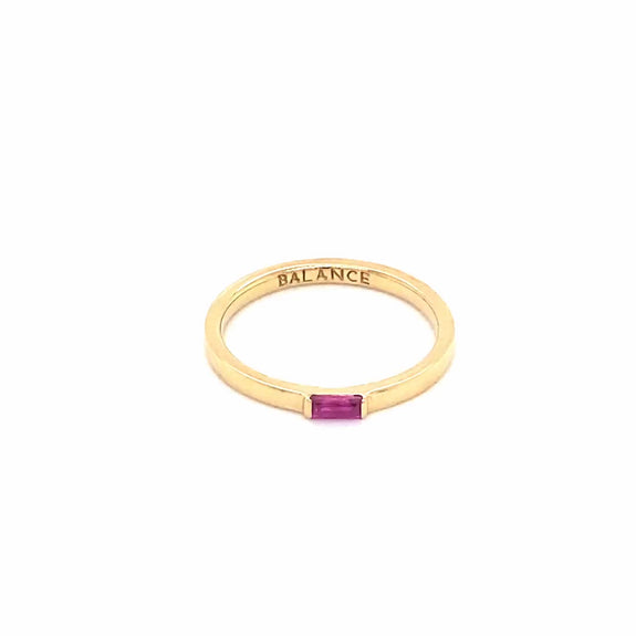 "Balance" Ruby Poesy Stackable Ring | Monica Rich Kosann