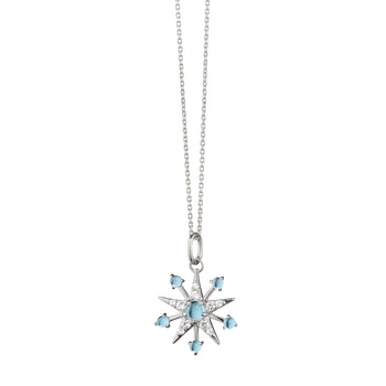 Petite Sapphire & Blue Topaz Star Necklace