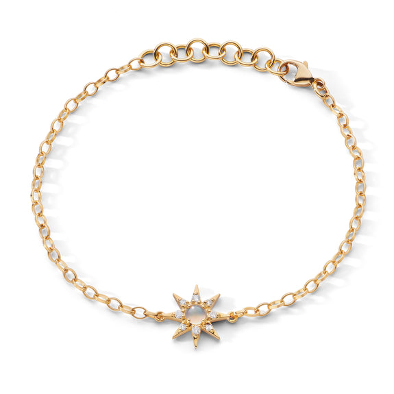 
  
    Petite Diamond & Opal Star Charm Bracelet
  
