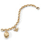 The “Wisteria” Locket and “Bee” 18K Gold Charm Bracelet