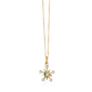 Mini Diamond & Aqua Star Charm Necklace