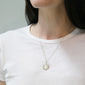 Mini Mother of Pearl Sapphire "Happiness" Sun Charm
