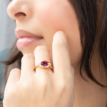 Special Edition Rhodolite and Diamond Ring