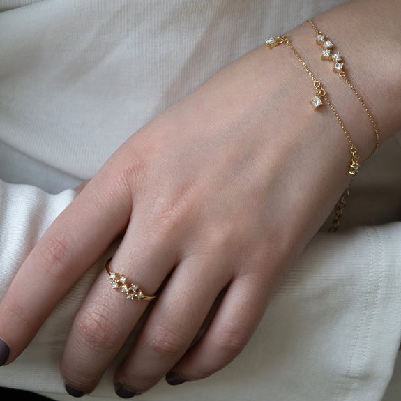 Recycled 18K Yellow Gold & Diamond Bracelet | Monica Rich Kosann