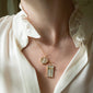 Mother of Pearl Dragonfly Medallion and Apollo Charm