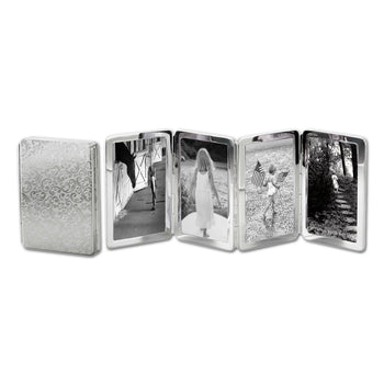 Floral Image Case in sterling silver, 4 photos