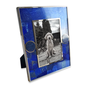 Lapis and Stone Circle Accent Frame