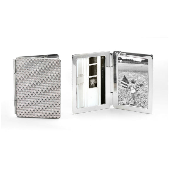 
  
    Basketweave Image Case folding image case for photos in Sterling Silver
  
