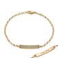 18K Yellow Gold Diamond Pave "Carpe Diem" Petite Poesy Bracelet