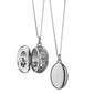 The "Midi" Four Image Locket in sterling silver on a 18" chain