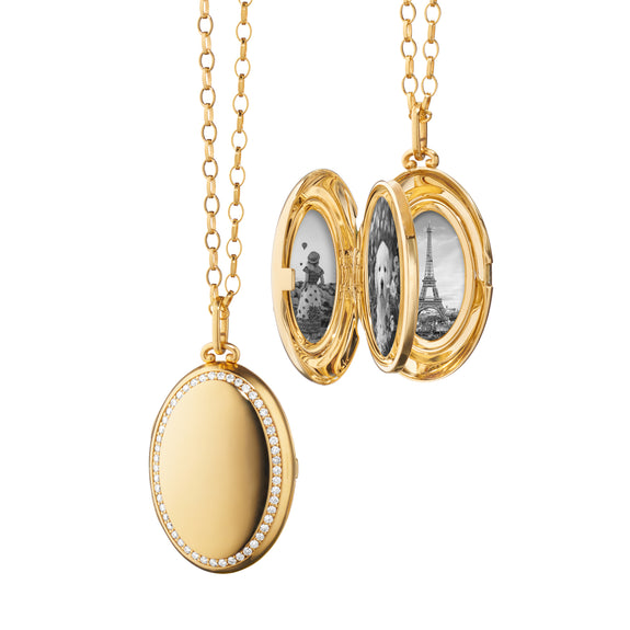
  
    Four Image “Luxe” 18K Gold Locket Necklace
  
