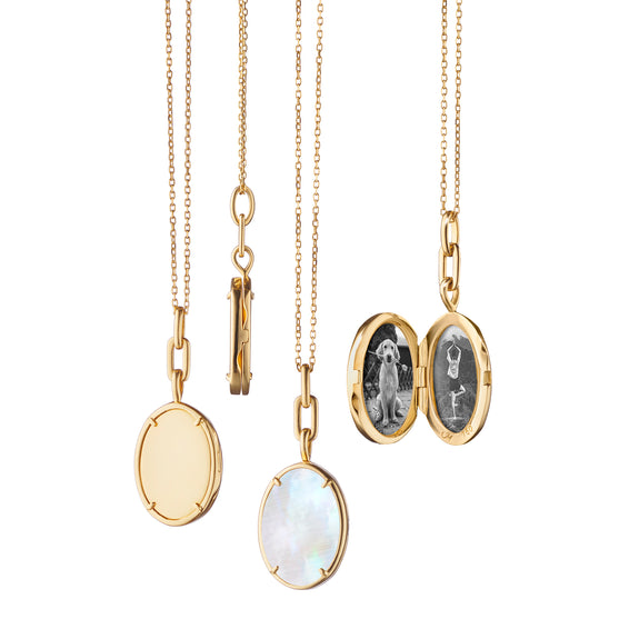 
  
    Elle Stone Slim Locket
  
