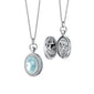 Mother of Pearl Petite Stone Locket Necklace