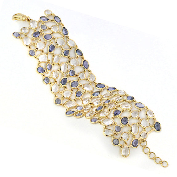 
  
    Rose-Cut Blue  Sapphire Bracelet
  
