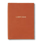 Carpe Diem Embossed Orange Leather Journal