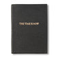 “The Time is Now” Leather Journal, Black