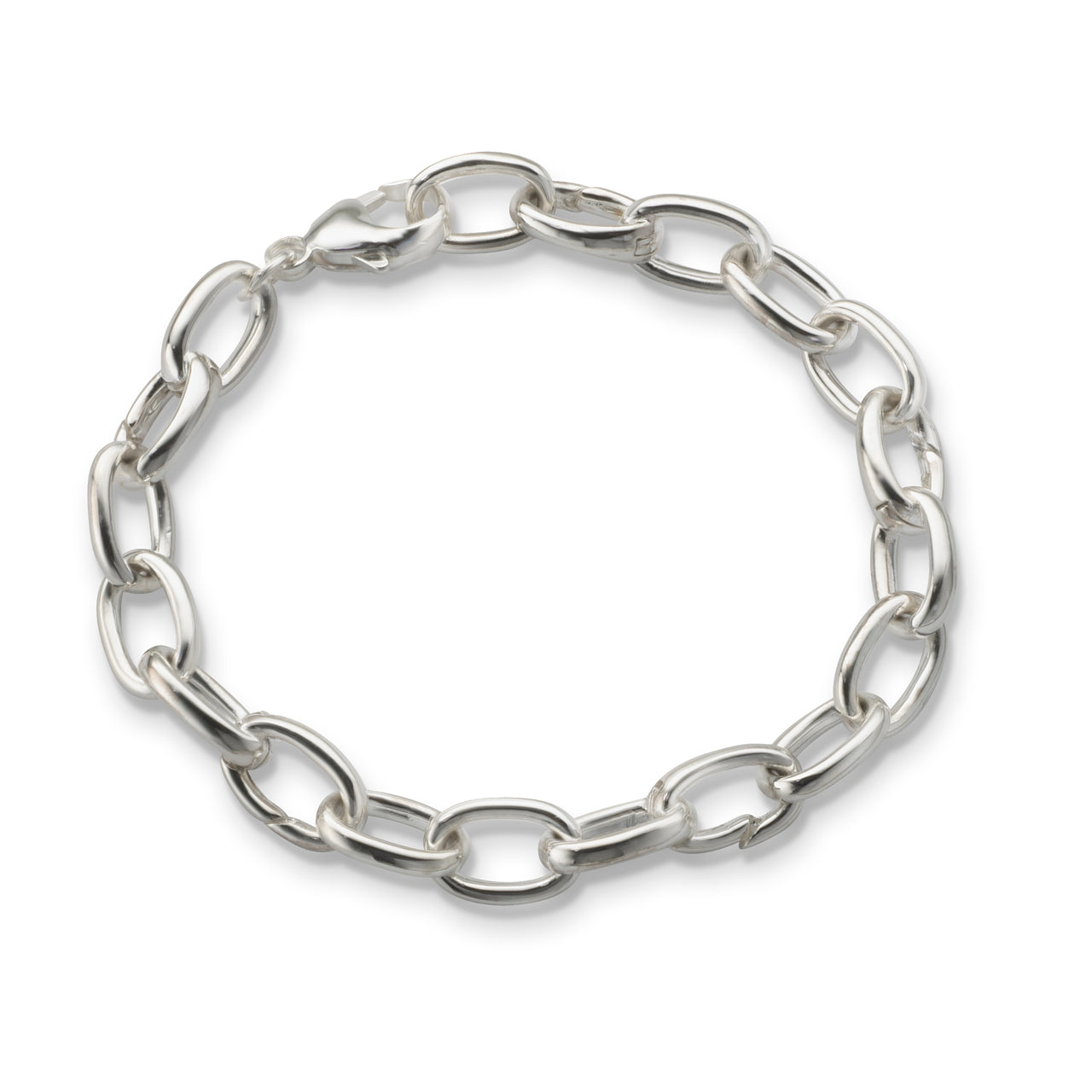 🆕️GUCCI TRADEMARK LOGO .925 STERLING SILVER ROUND TAG CHARM Bracelet IT-19  | eBay
