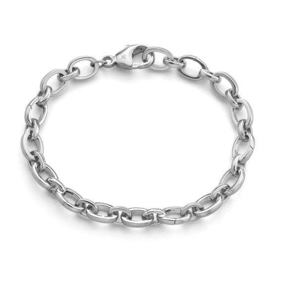 
  
    “Audrey” Link Charm Bracelet in Sterling Silver
  
