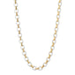 "Audrey" White Ceramic 18K Yellow Gold Link Necklace