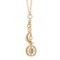 34” “Design Your Own” Large Link Chain Necklace with Compass and Moon Charms