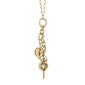 “Queen Bee” and Mini “Carpe Diem” Key Charm Necklace