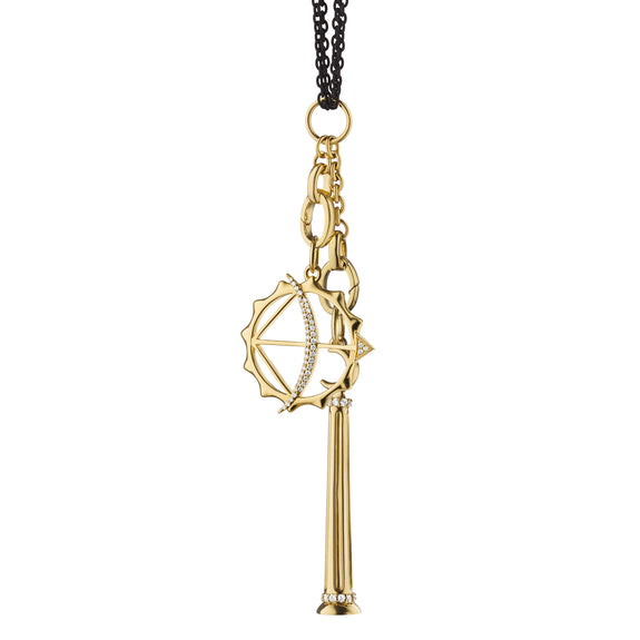 
  
    “Athena” Dream Column and “Apollo” Charm Necklace
  
