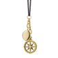 “Travel” Global Compass and Oval Locket Charm Necklace