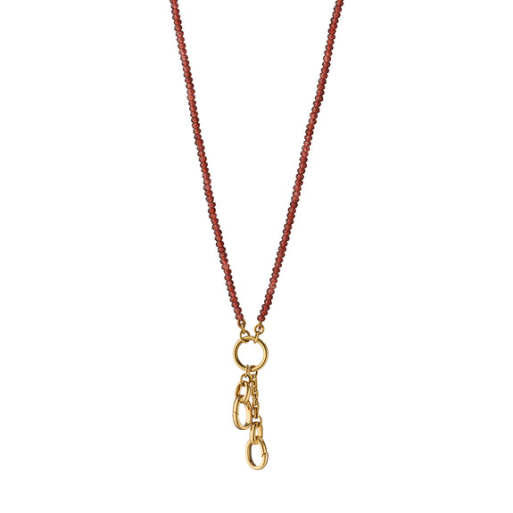 Antique Victorian fancy link albert chain necklace t bar 36cm |  GingerBelleGems