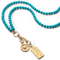 18" “Design Your Own” Turquoise Necklace, with Mini Compass Charm and Go Your Own Way Medallion