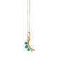 December Turquoise “Moon” Birthstone Necklace
