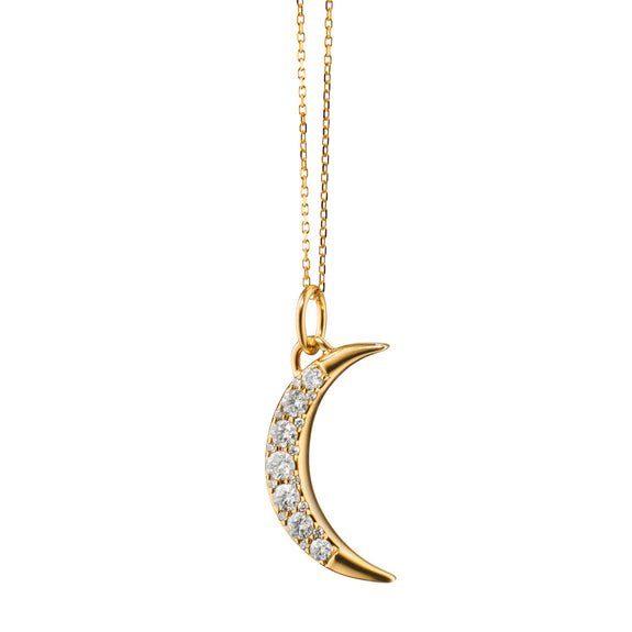 0.22ctw Diamond Moon Necklace – Gunderson's Jewelers